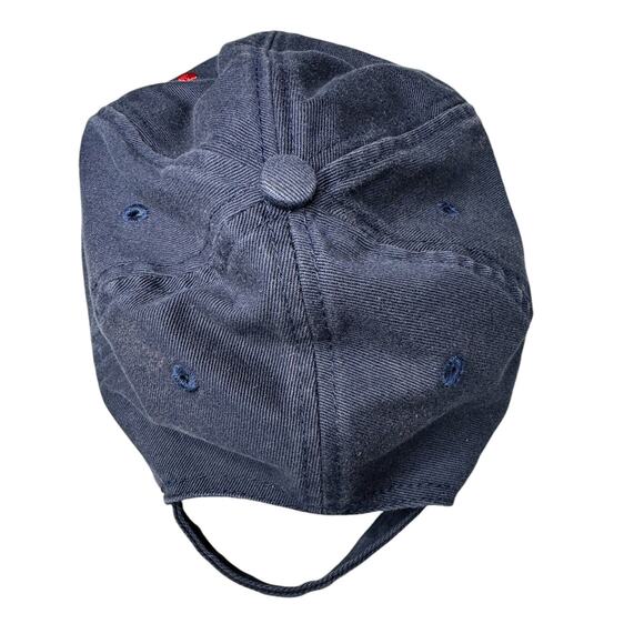 Disney Parks Navy Blue Mickey Mouse Red Embroidered Adult Adjustable Hat - Picture 6 of 9